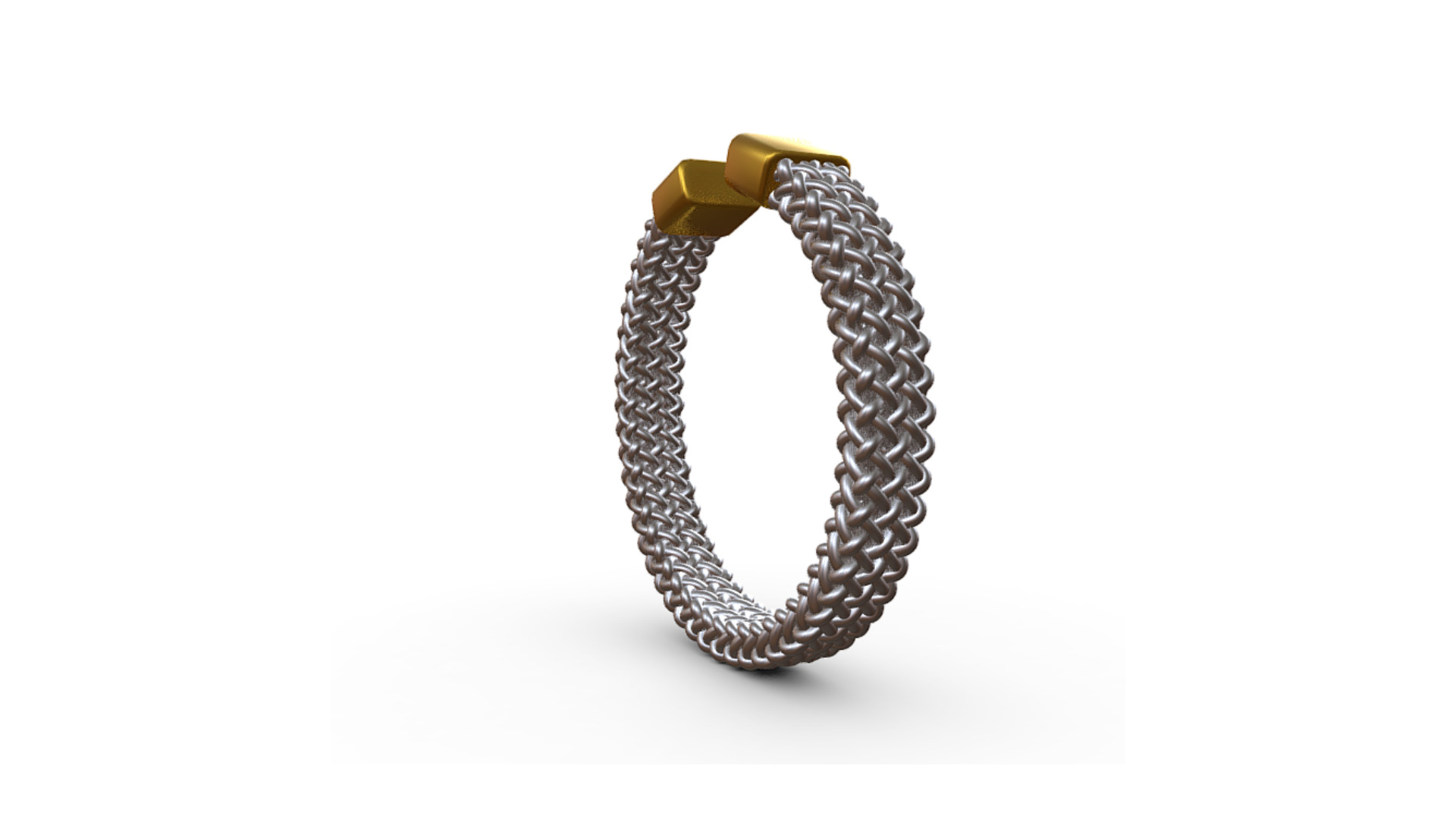 Woman Barbed Wire Cuff Bracelet 3D model_2