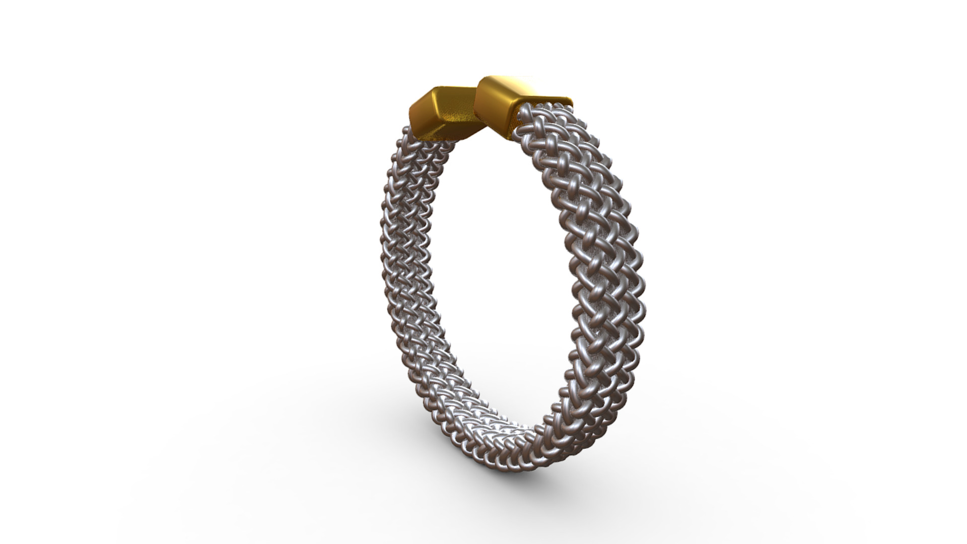 Woman Barbed Wire Cuff Bracelet 3D model_7