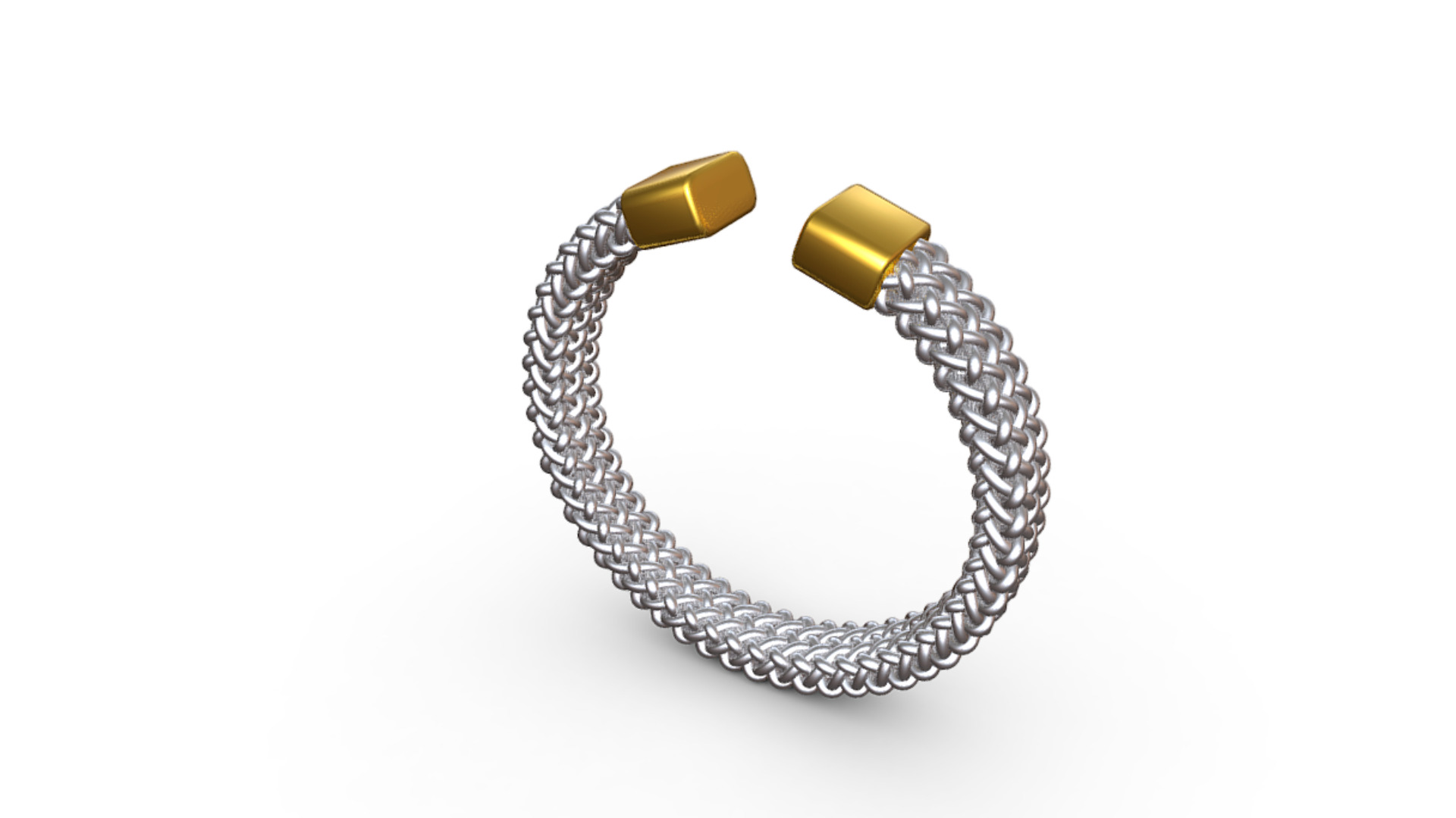 Woman Barbed Wire Cuff Bracelet 3D model_4