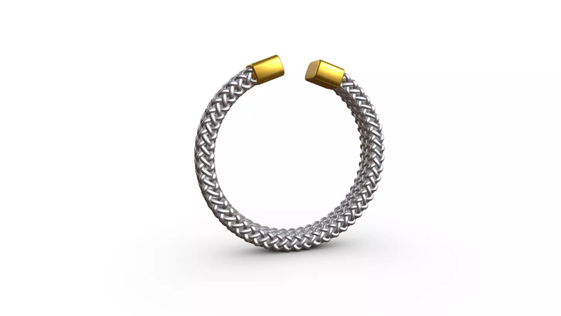Woman Barbed Wire Cuff Bracelet 3D model_0
