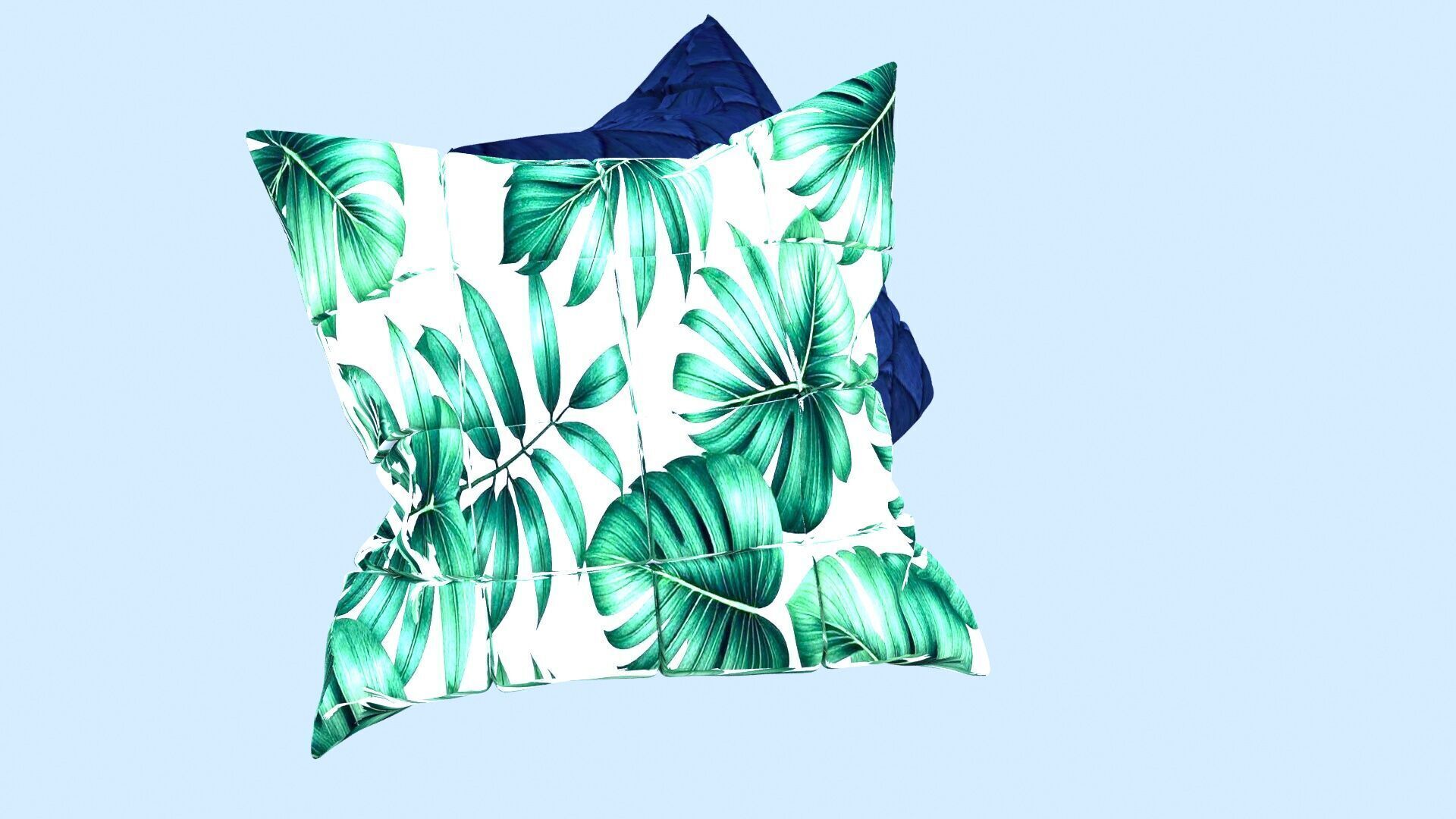 Collection of decorative pillows 3D model_2