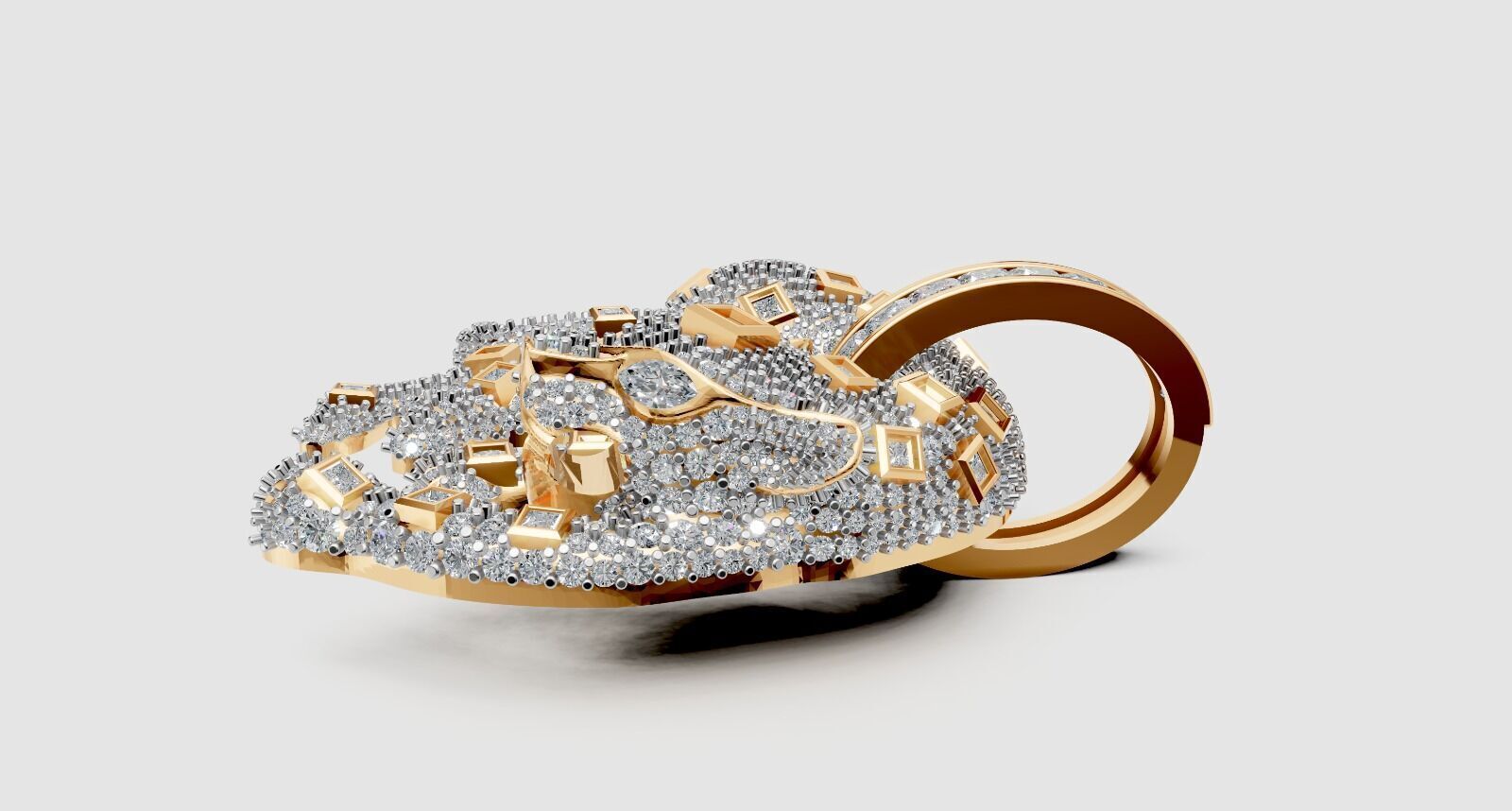 Penther  Pendant 3D print model_3