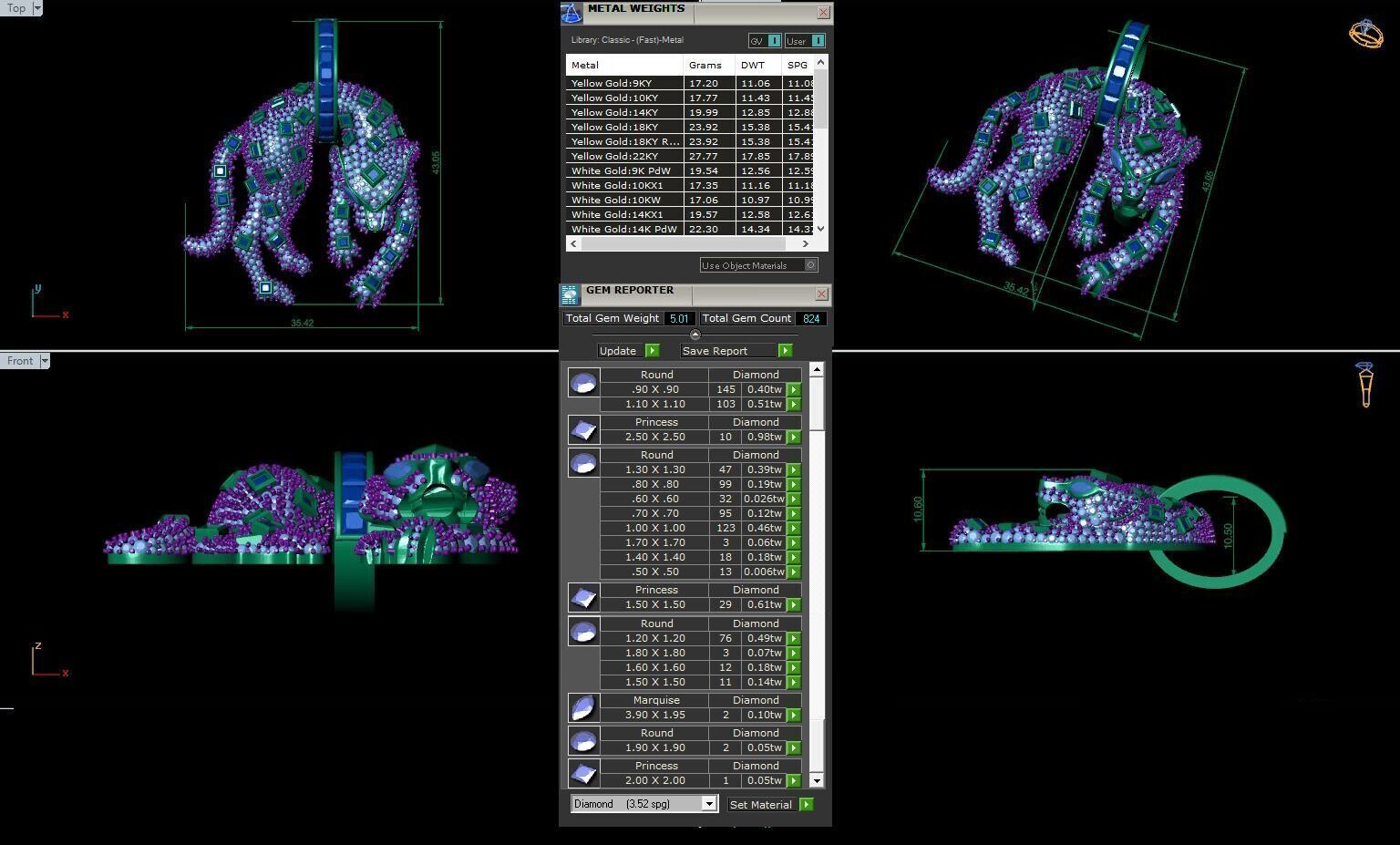 Penther  Pendant 3D print model_4