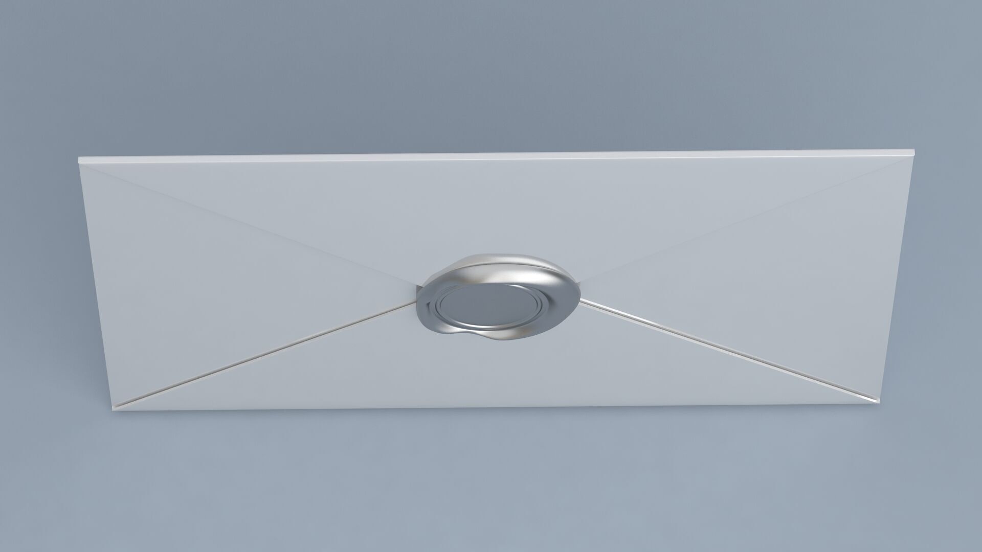 Envelope With Silver Seal 3D model_3