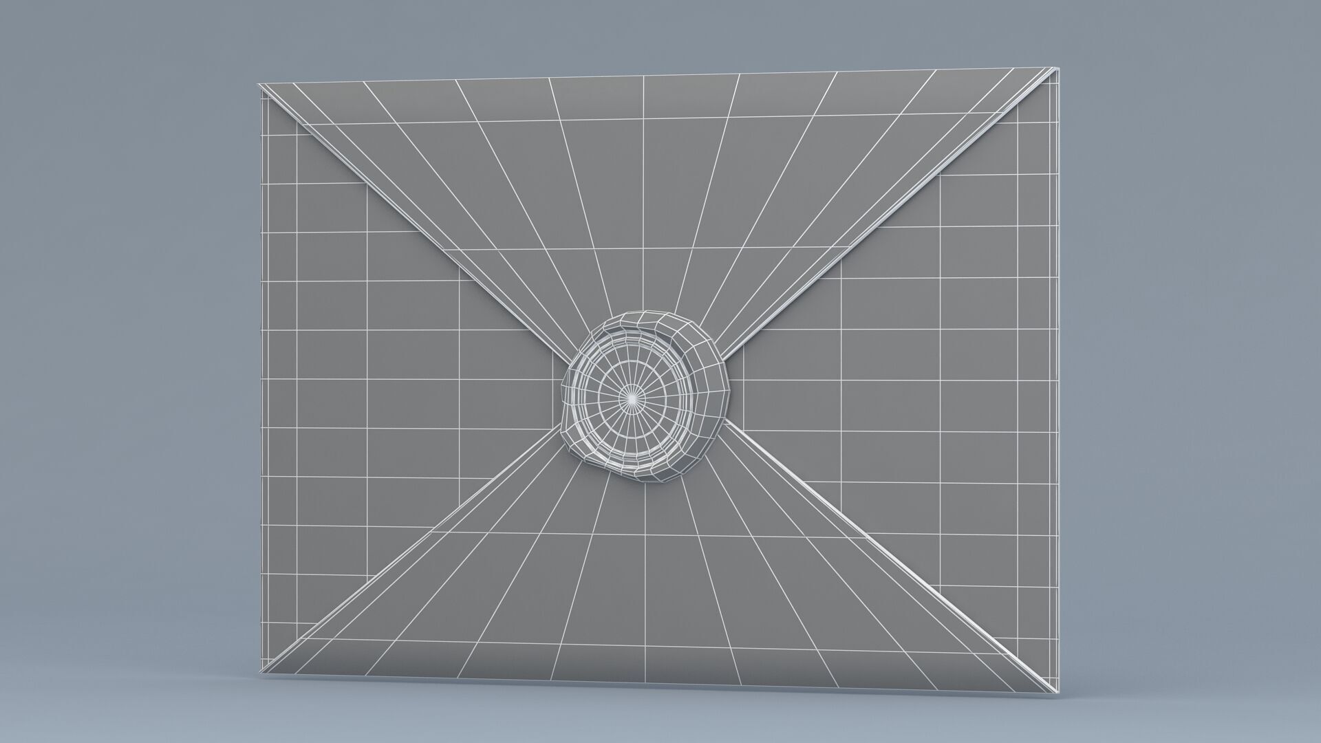 Envelope With Silver Seal 3D model_7