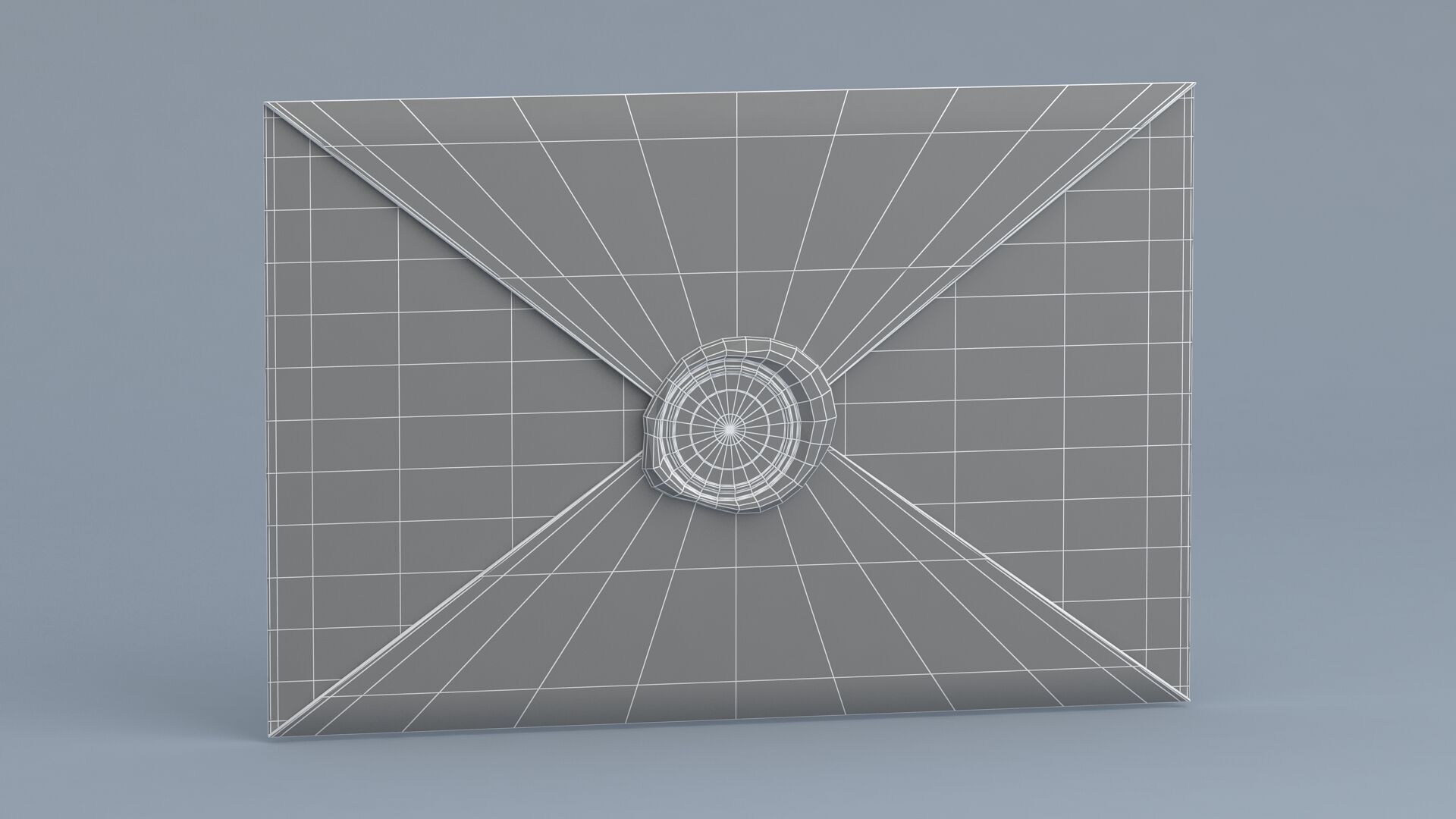 Envelope With Silver Seal 3D model_6