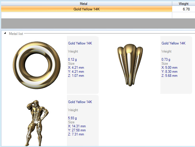 Bodybuilder pendant 3D print model_38