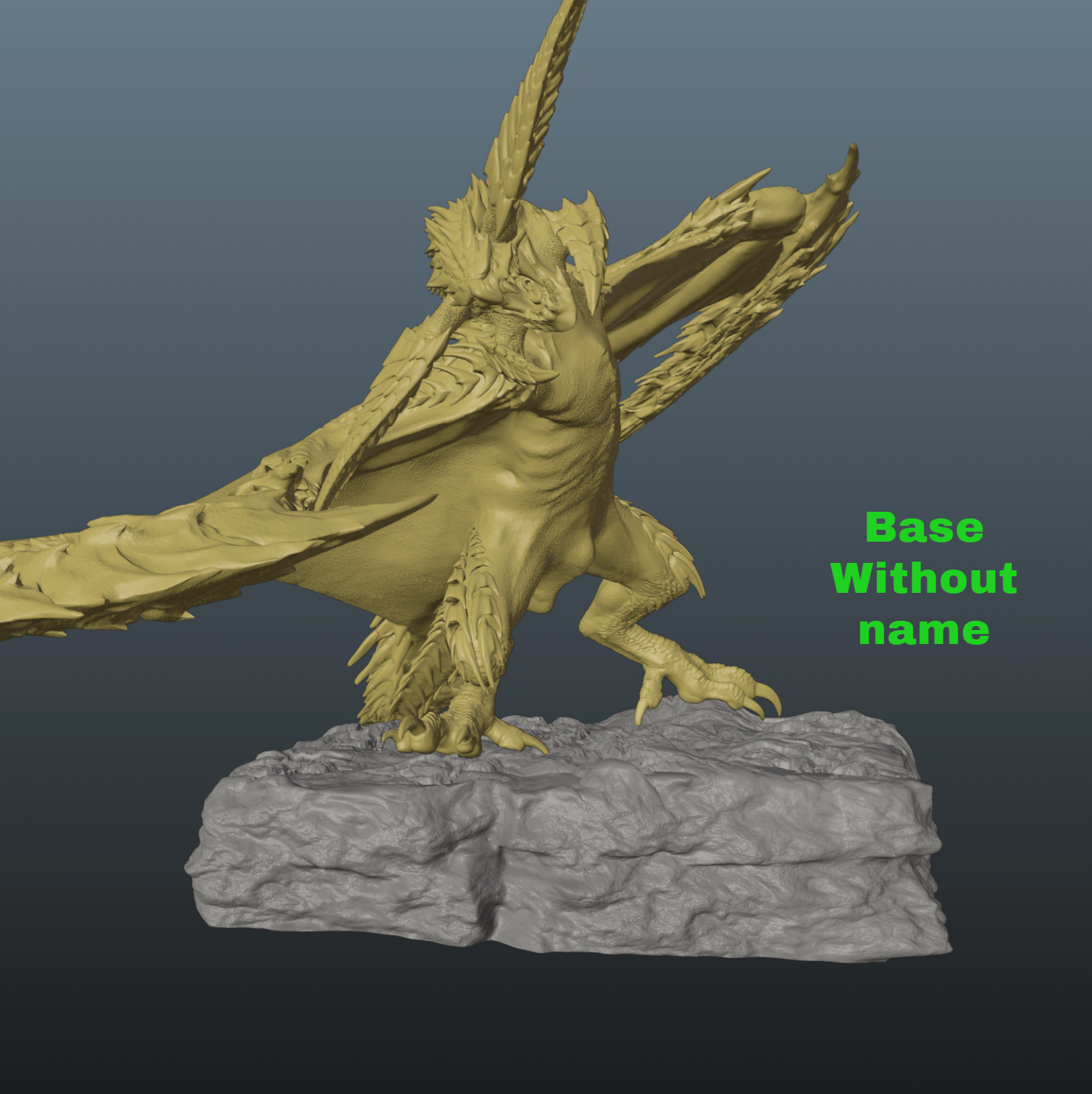 Monster Hunter Wilds Rey Dau Pose 2 3D print model_7