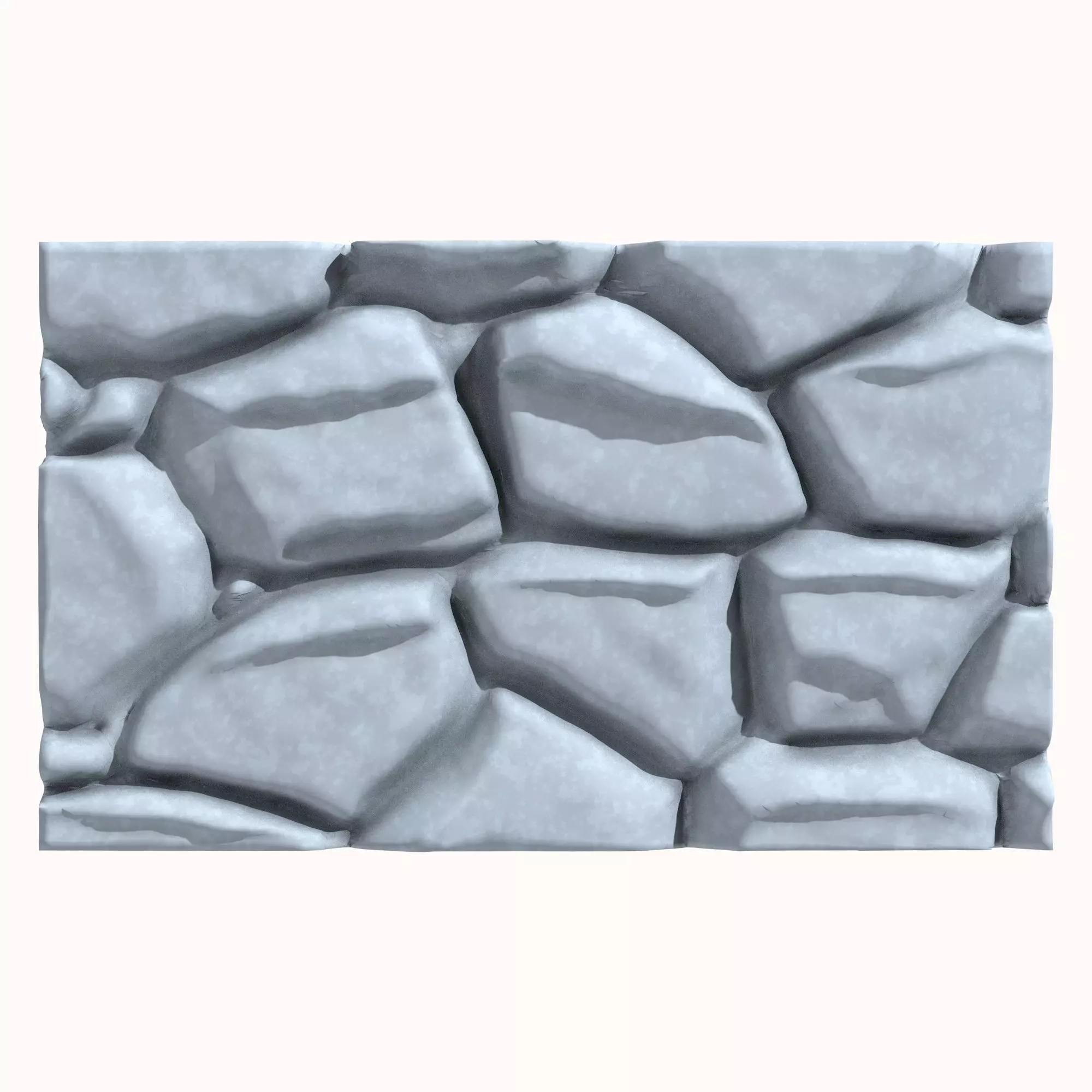 Stone wall 170 3D model_0