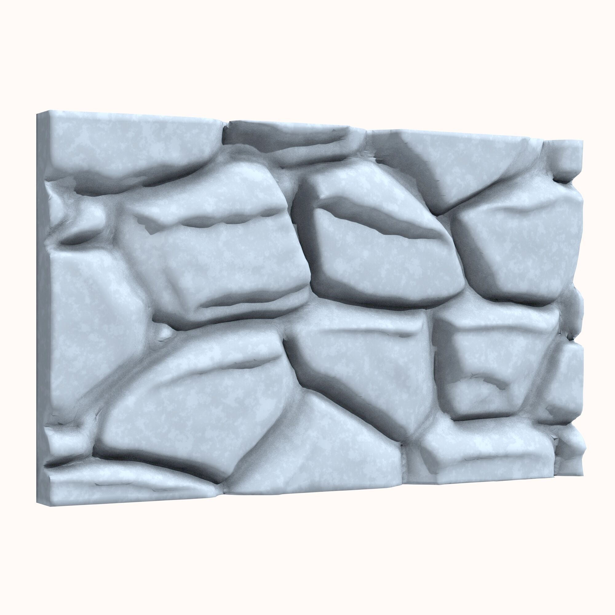 Stone wall 170 3D model_1