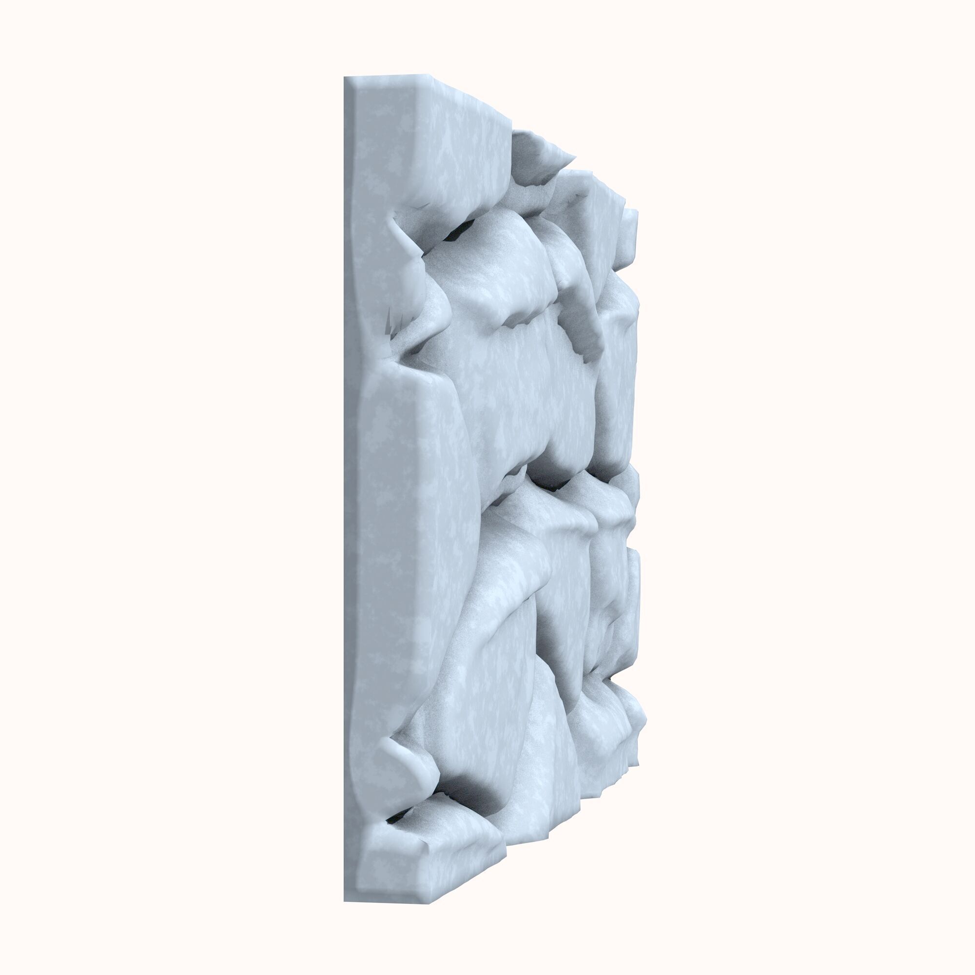 Stone wall 170 3D model_2