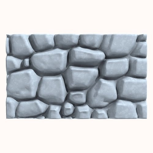 Stone wall 165 3D model