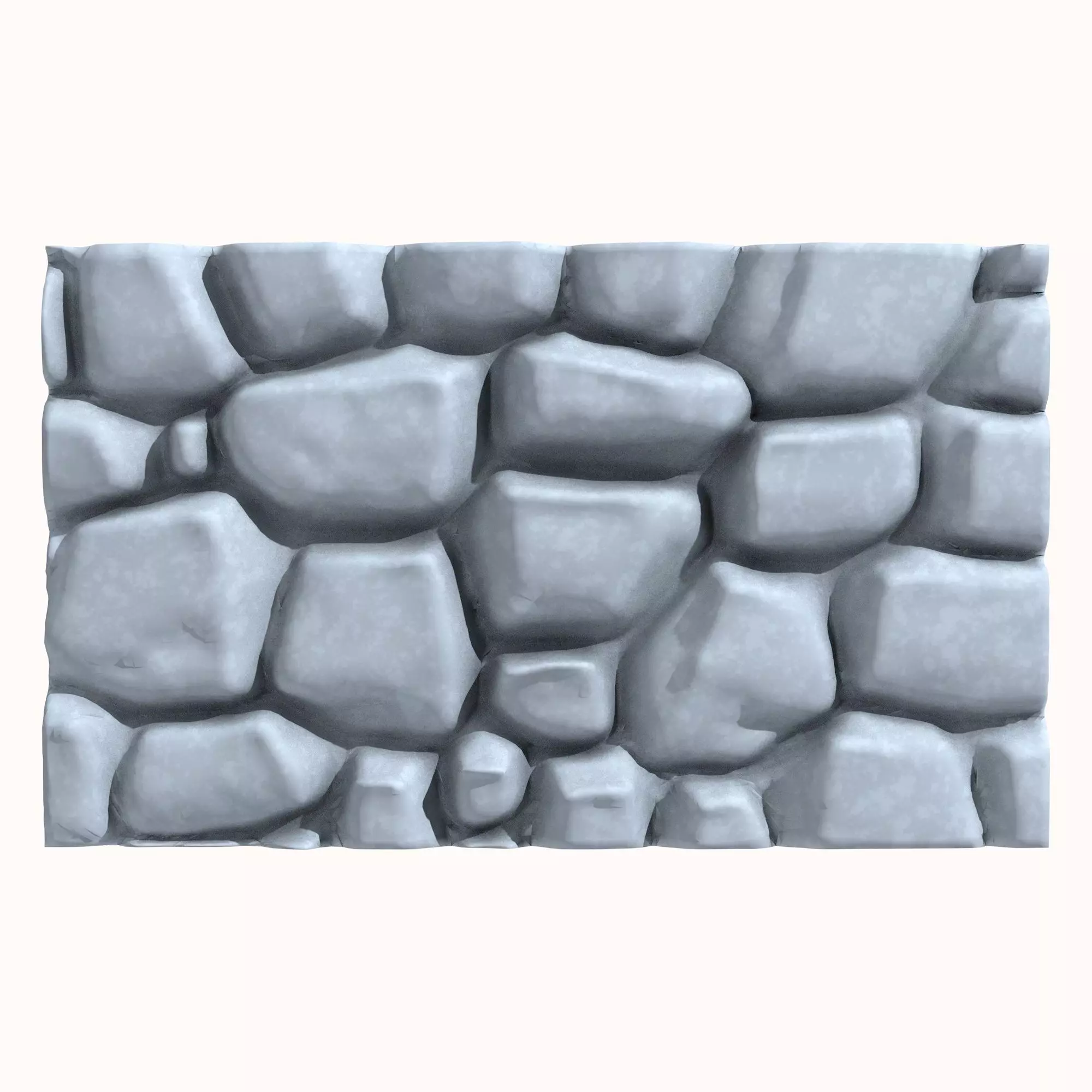 Stone wall 165 3D model_0
