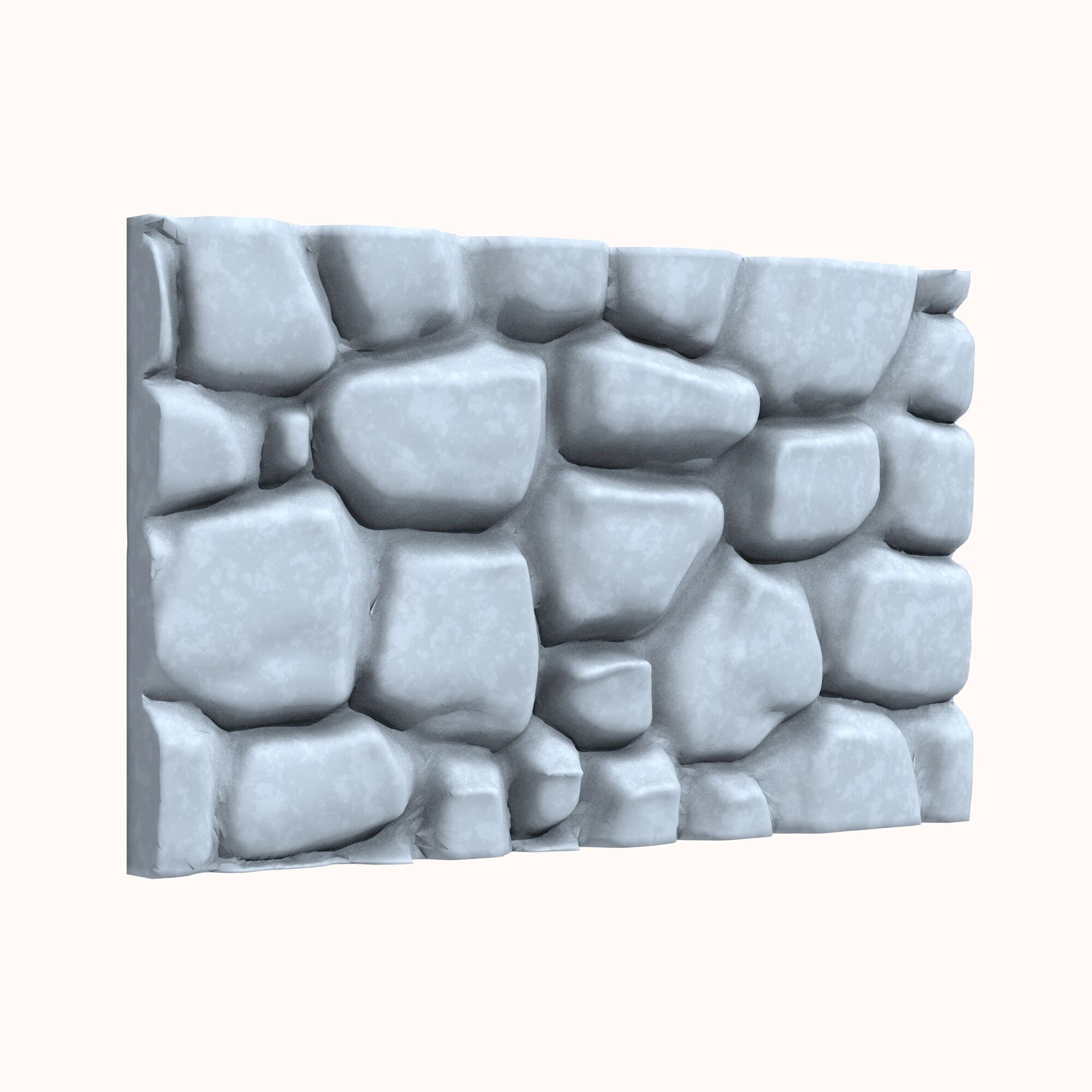 Stone wall 165 3D model_1