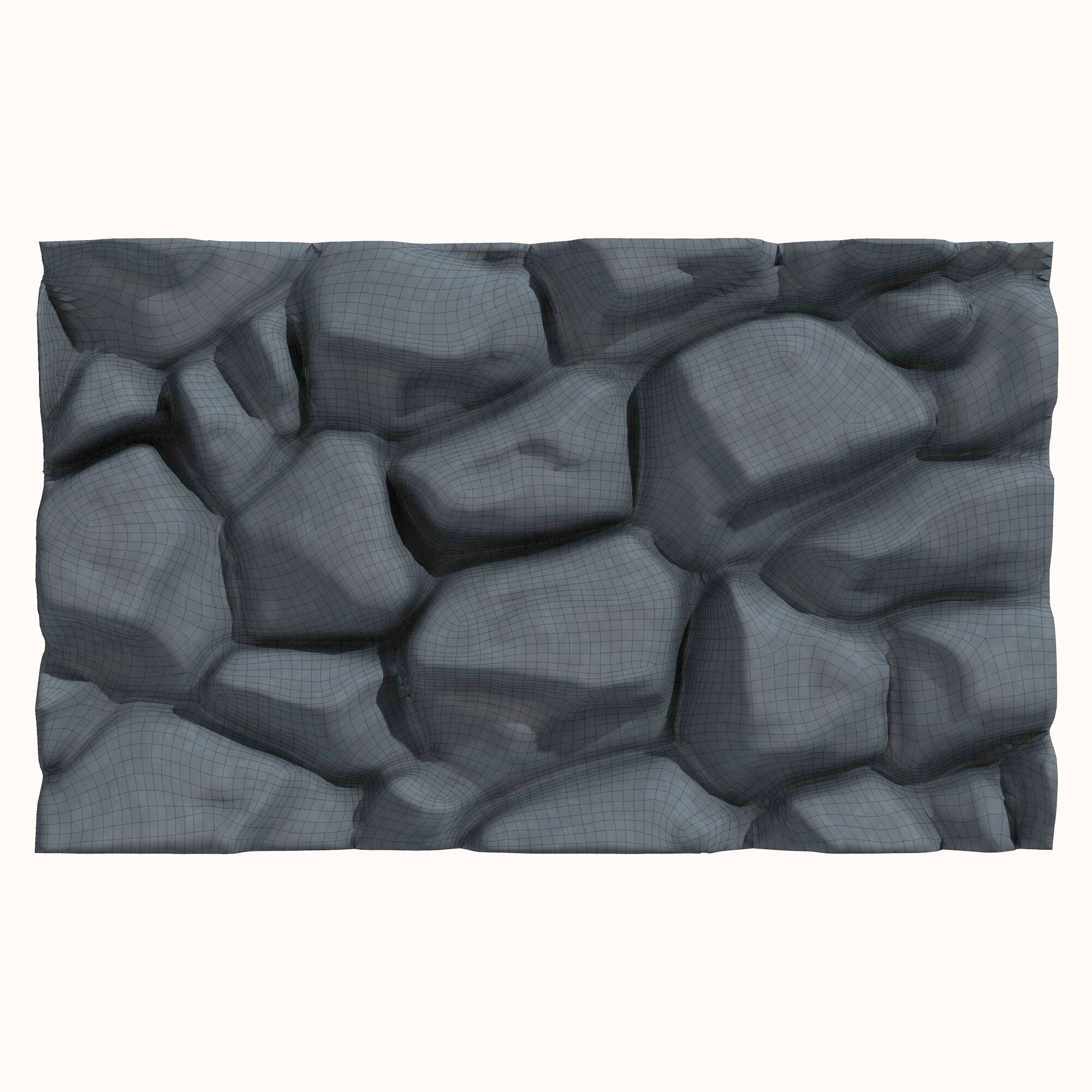 Stone wall 162 3D model_5