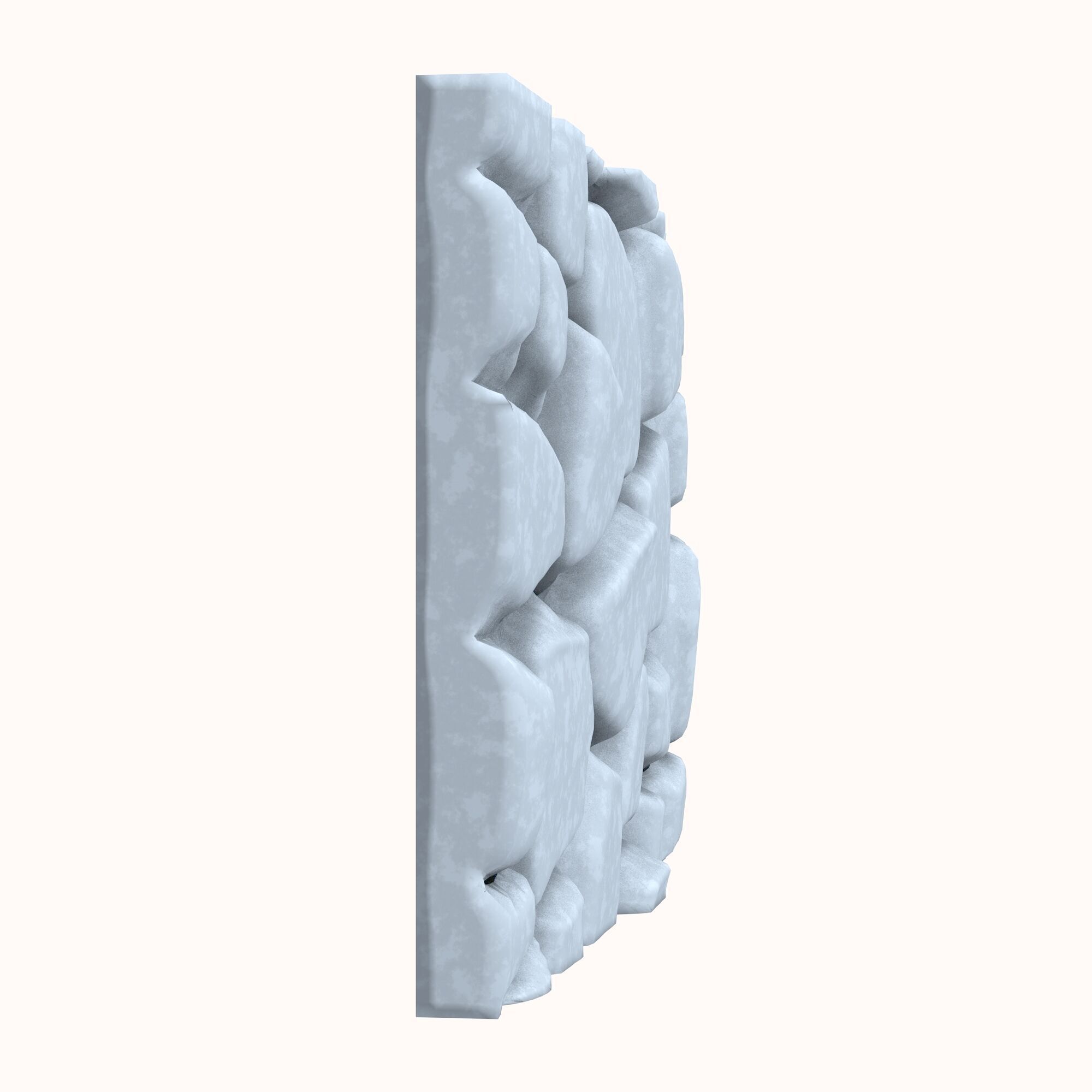 Stone wall 160 3D model_2