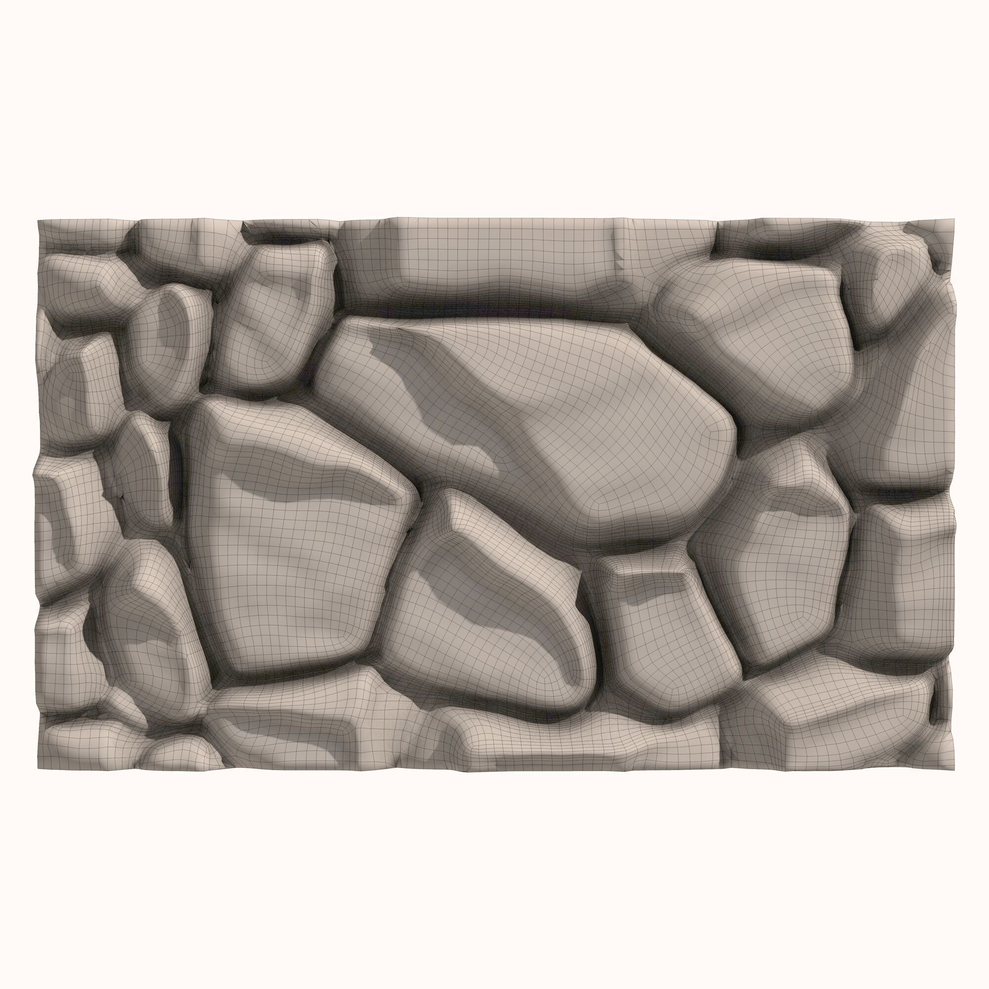Stone wall 159 3D model_5