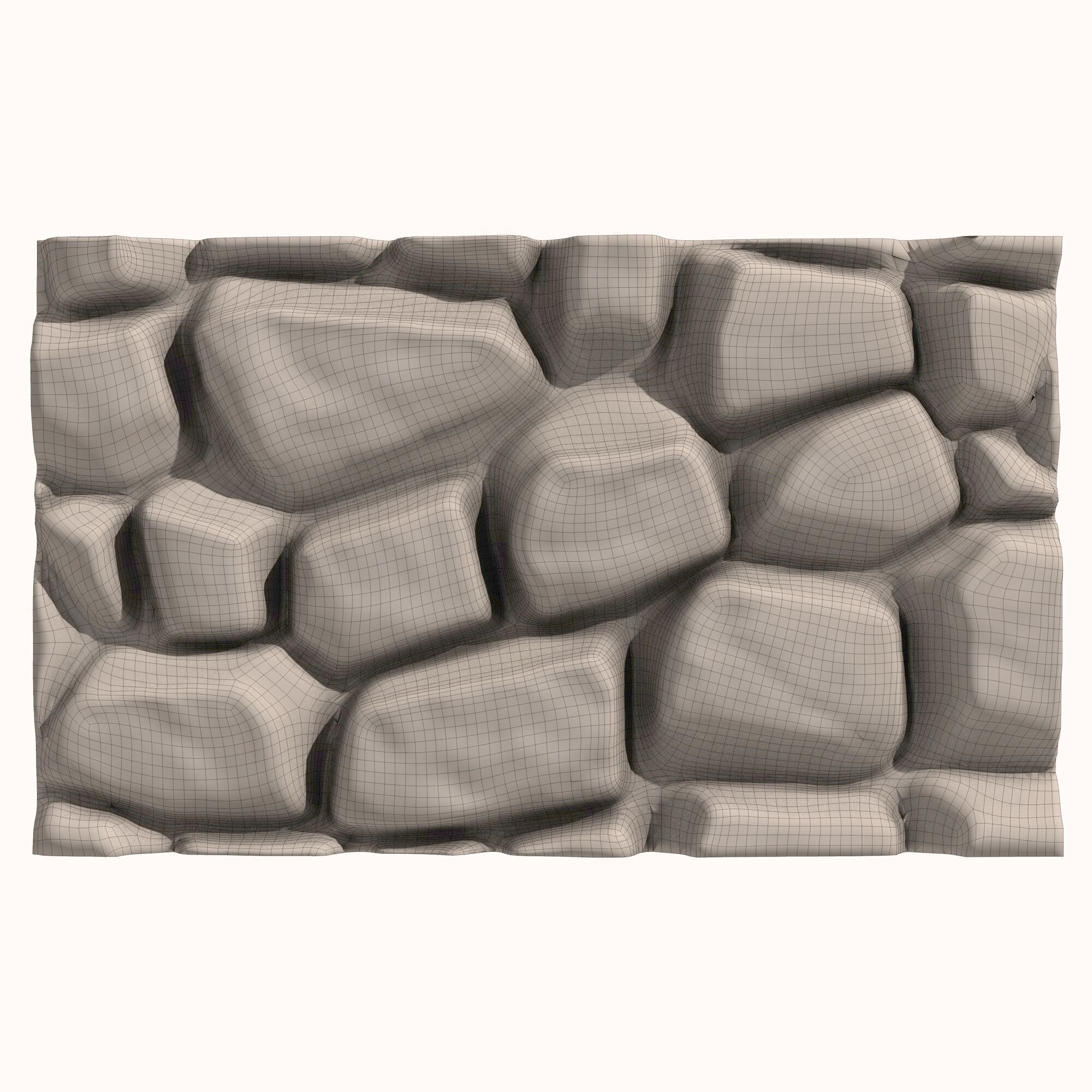 Stone wall 156 3D model_5