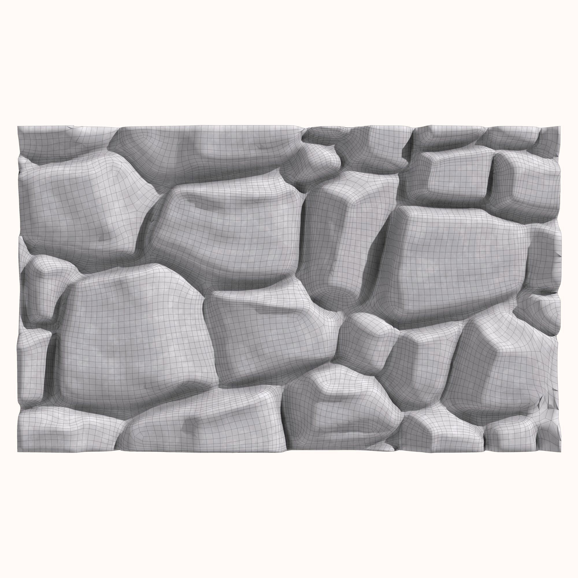 Stone wall 149 3D model_5