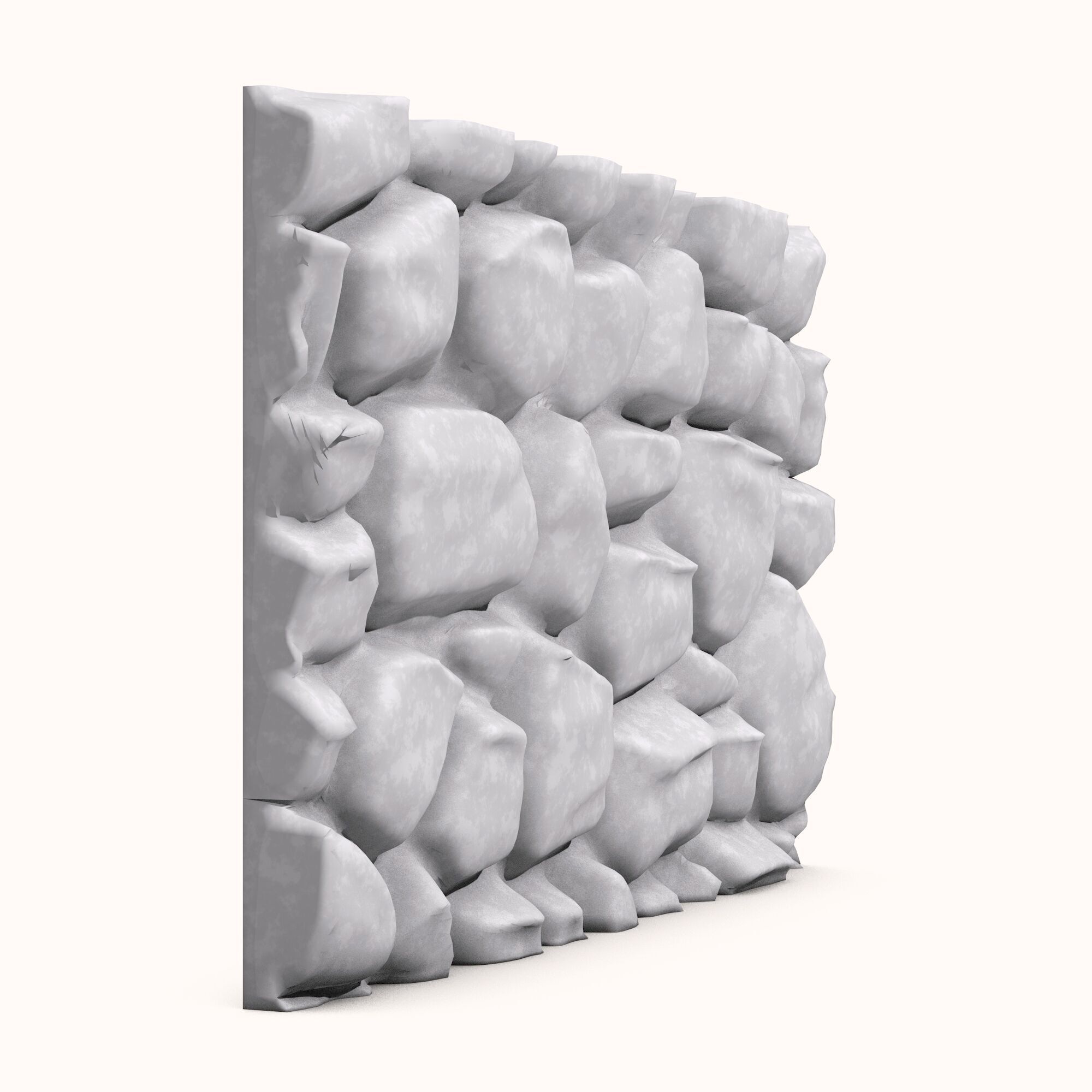 Stone wall 147 3D model_2