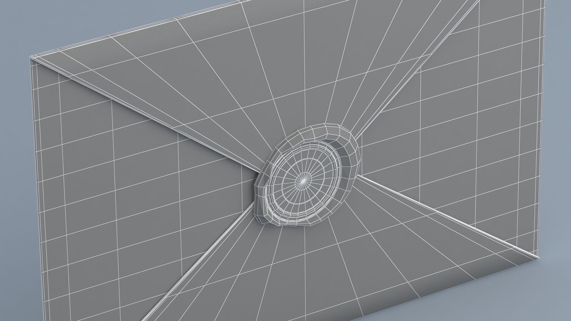 Envelope With Gold Seal 3D model_10