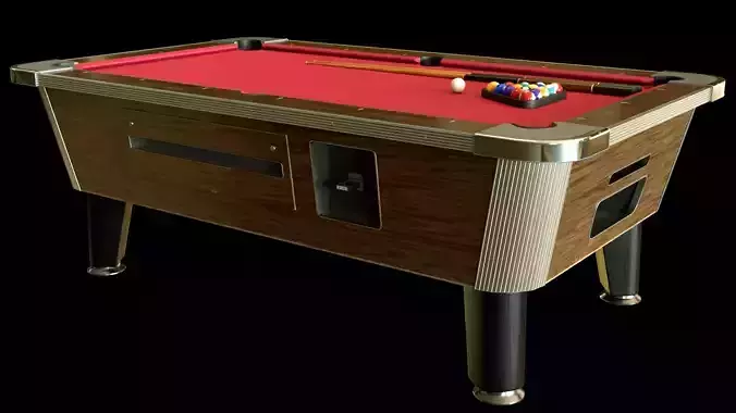  Billiard table  Low-poly 3D model