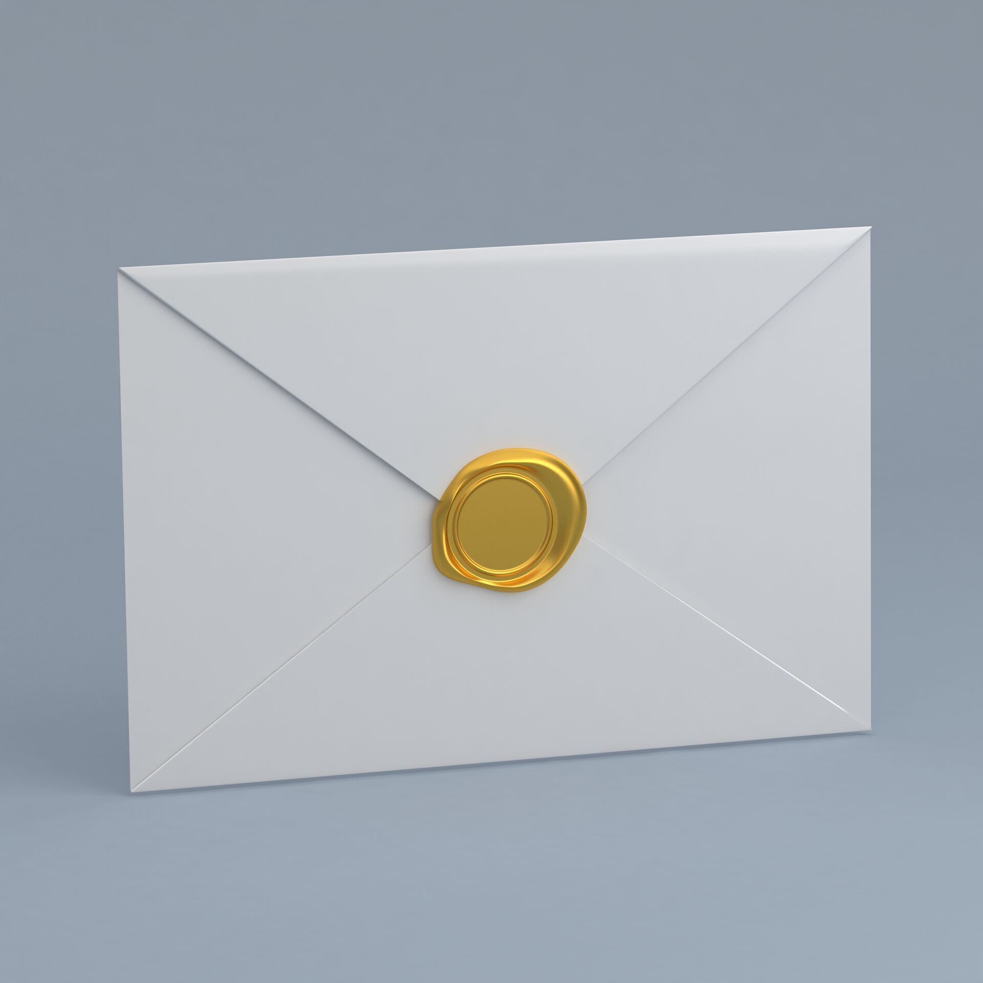 Envelope With Seal Collection 3D model_1