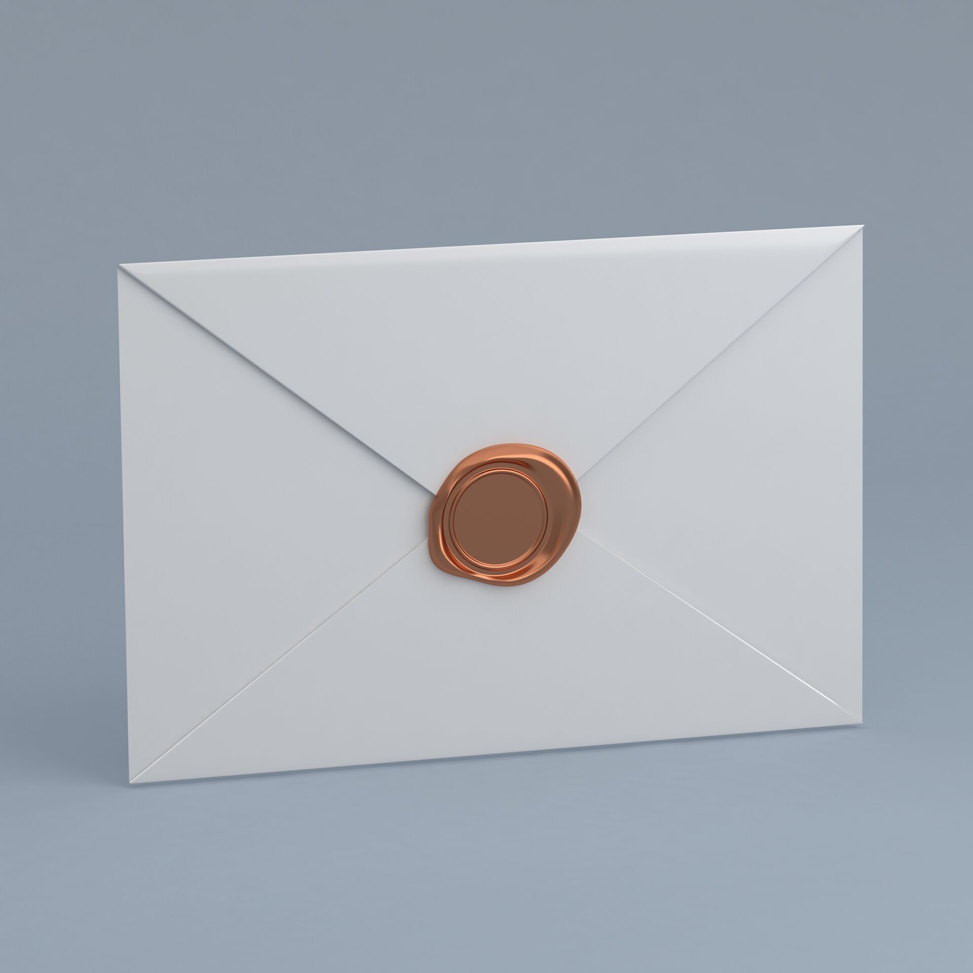 Envelope With Seal Collection 3D model_7