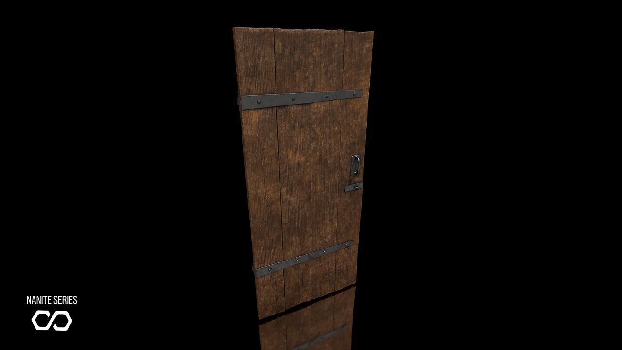 Modular Houses Low-poly 3D model_9