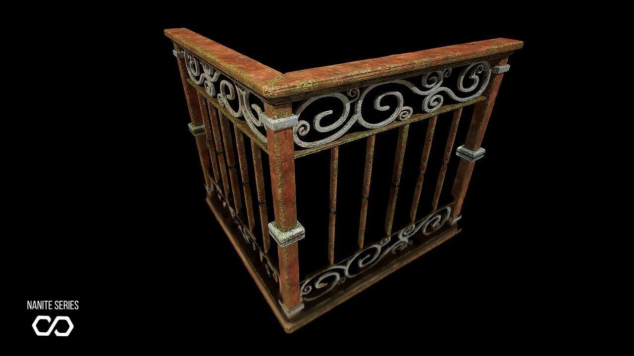 Modular Houses Low-poly 3D model_12