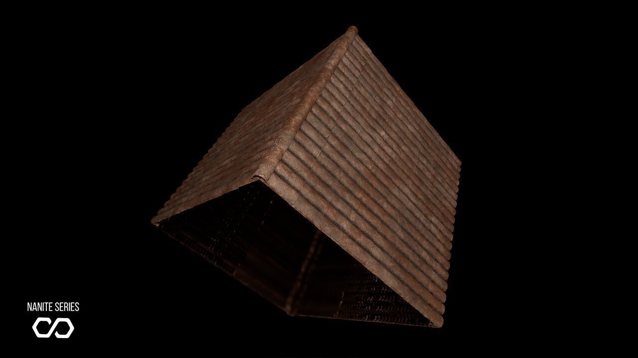 Modular Houses Low-poly 3D model_11