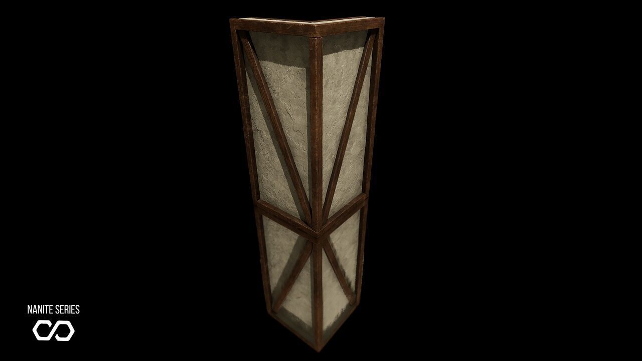 Modular Houses Low-poly 3D model_4