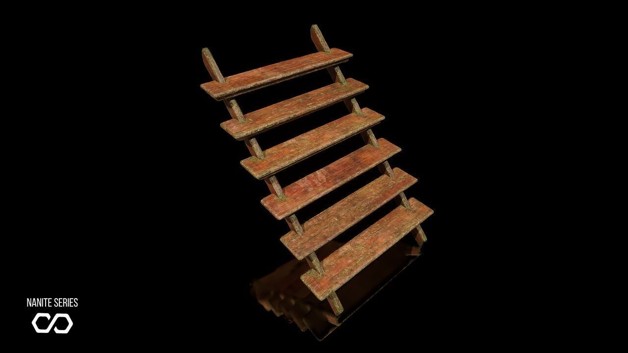 Modular Houses Low-poly 3D model_8