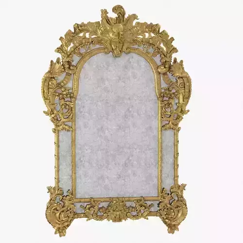 Louis XIV giltwood mirror By Denoyelle antiquites