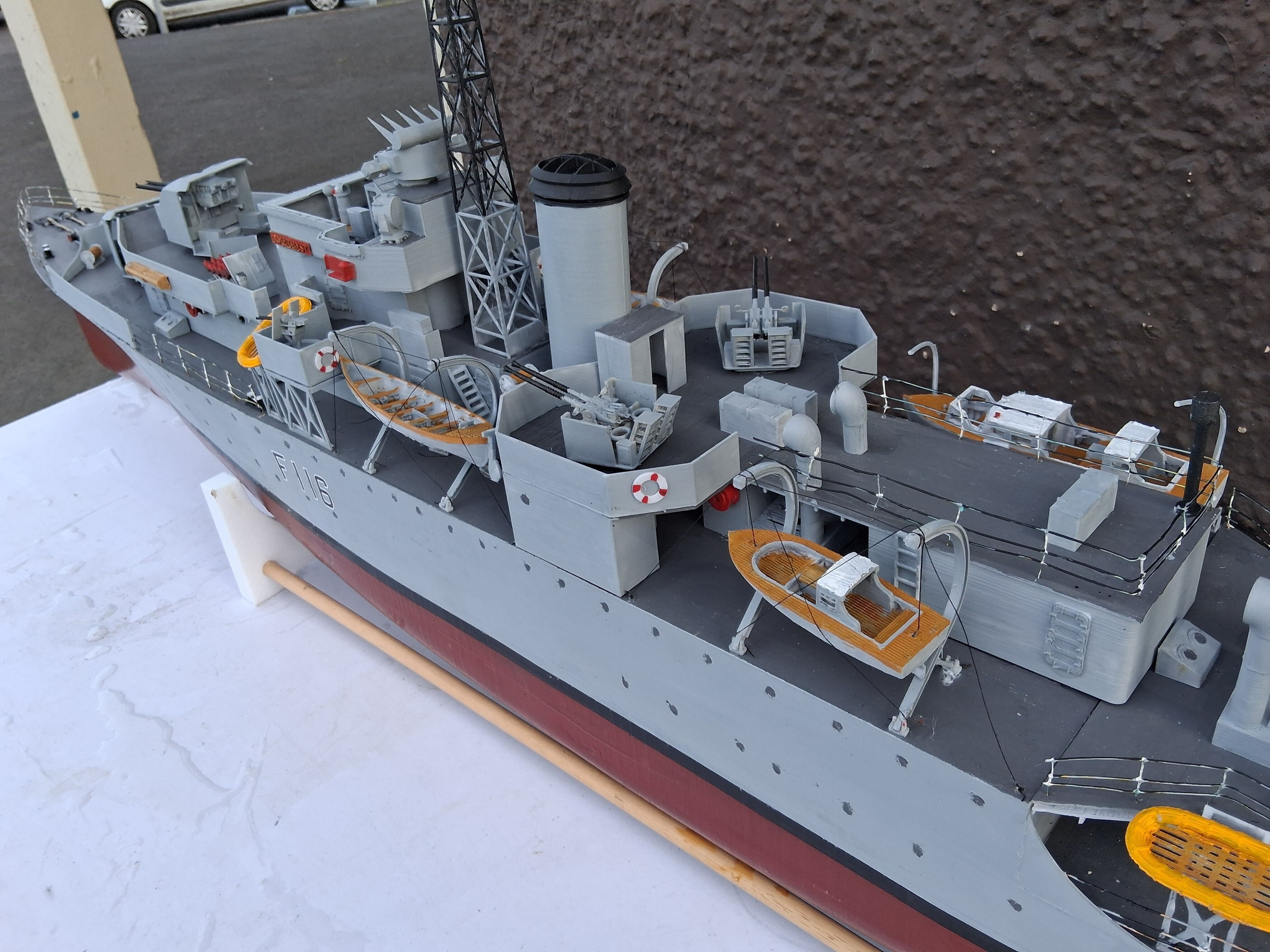 HMS Amethyst  Black Swan Sloop radio controlled Instructions Free 3D print model_12