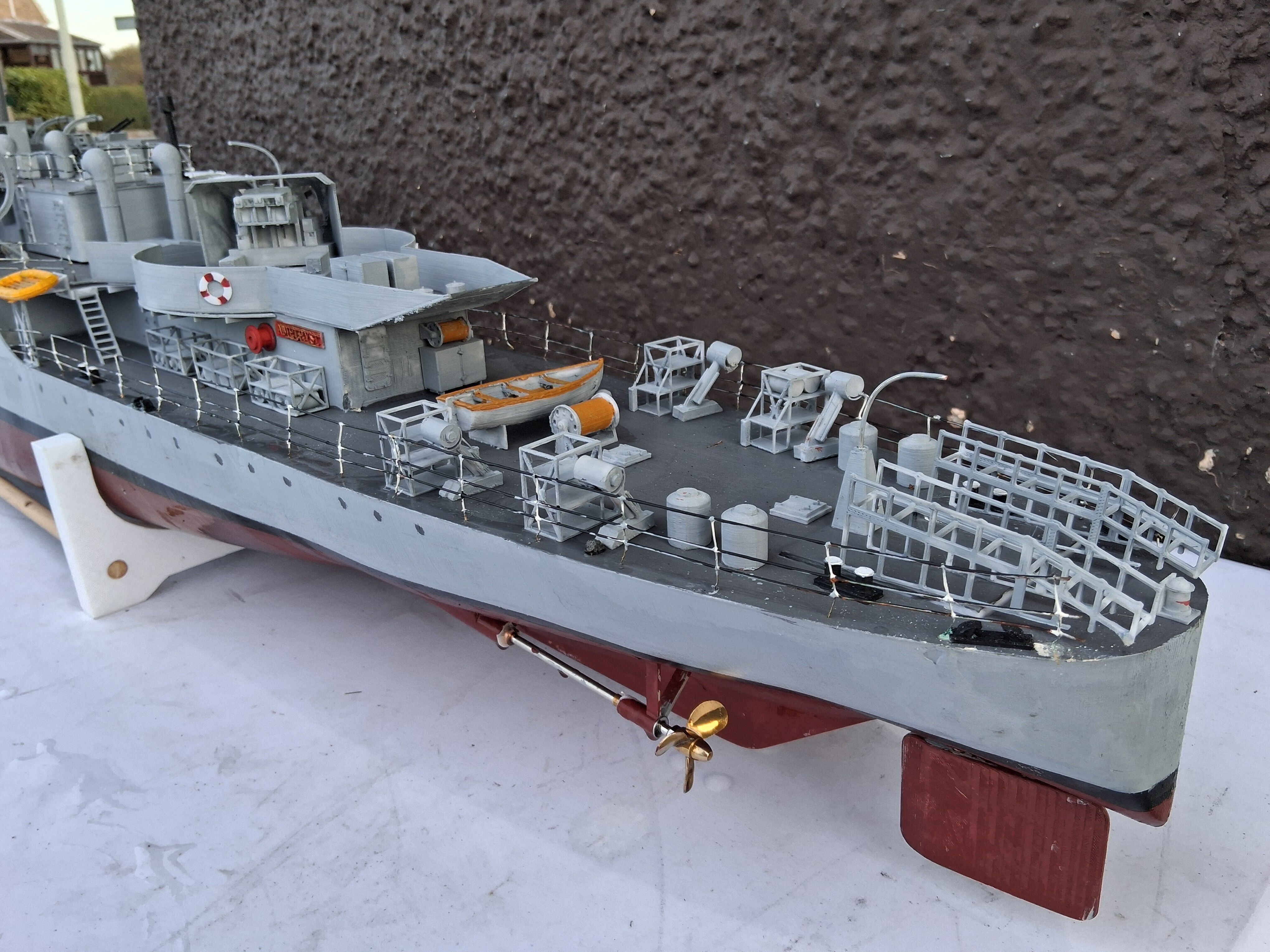 HMS Amethyst  Black Swan Sloop radio controlled Instructions Free 3D print model_8