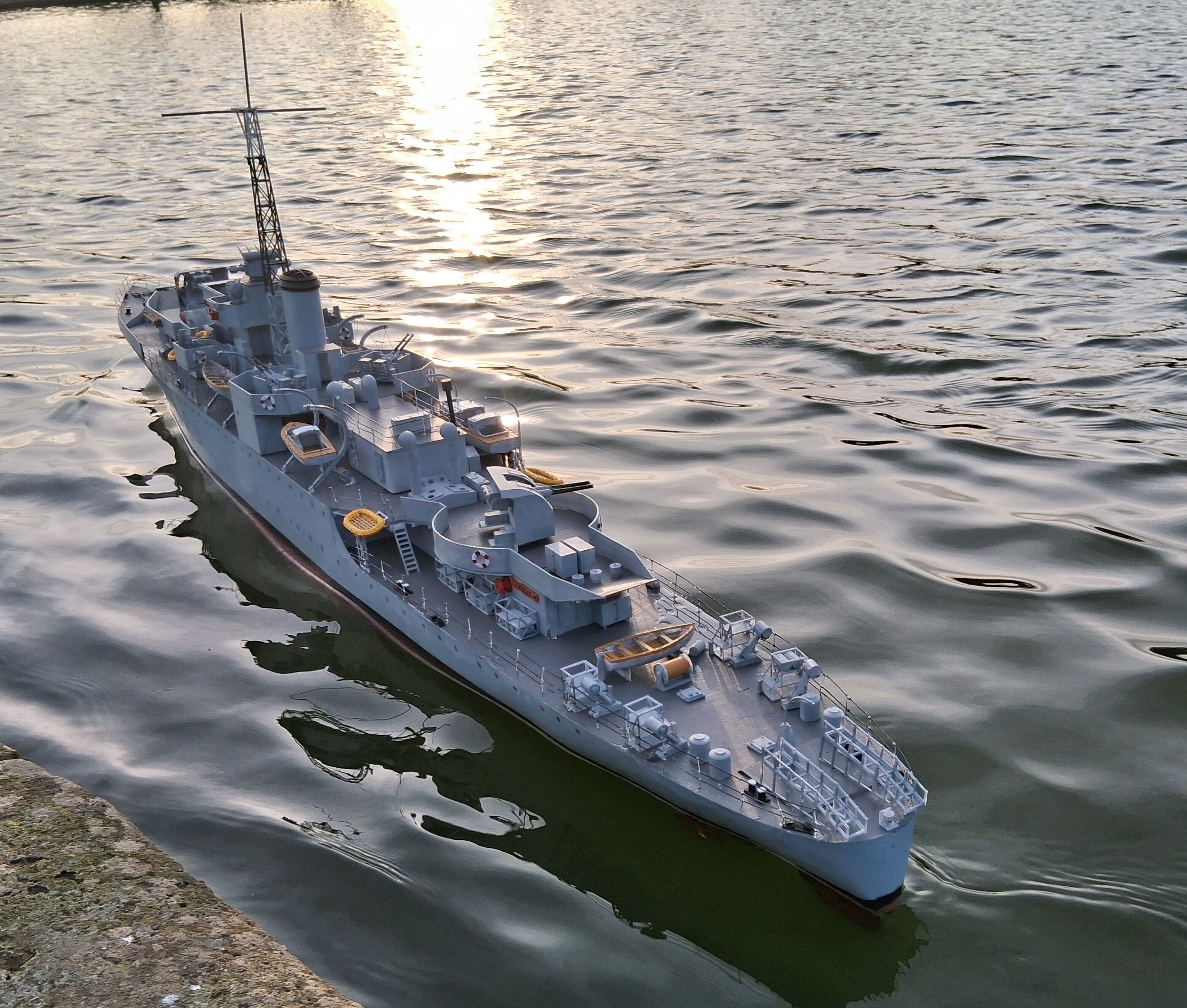 HMS Amethyst  Black Swan Sloop radio controlled Instructions Free 3D print model_6