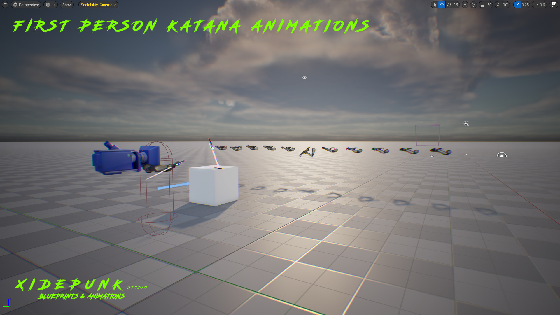 First Person Sci-Fi Katana Animations 3D model_3