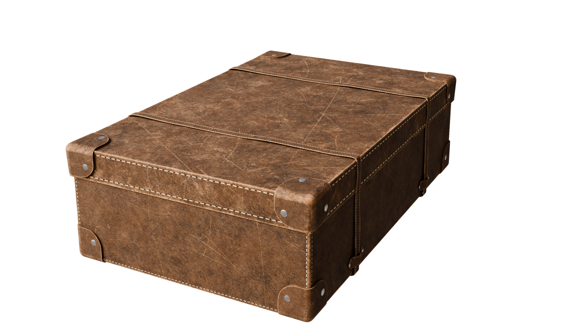 Vintage Suitcase 3D model_12