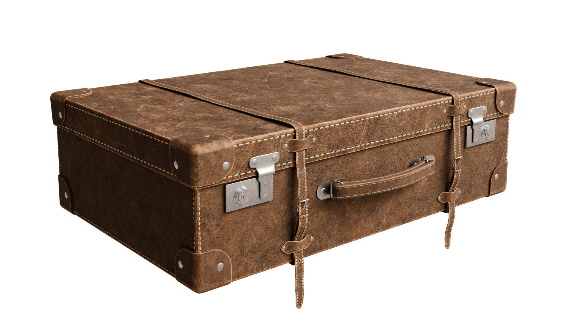 Vintage Suitcase 3D model_21