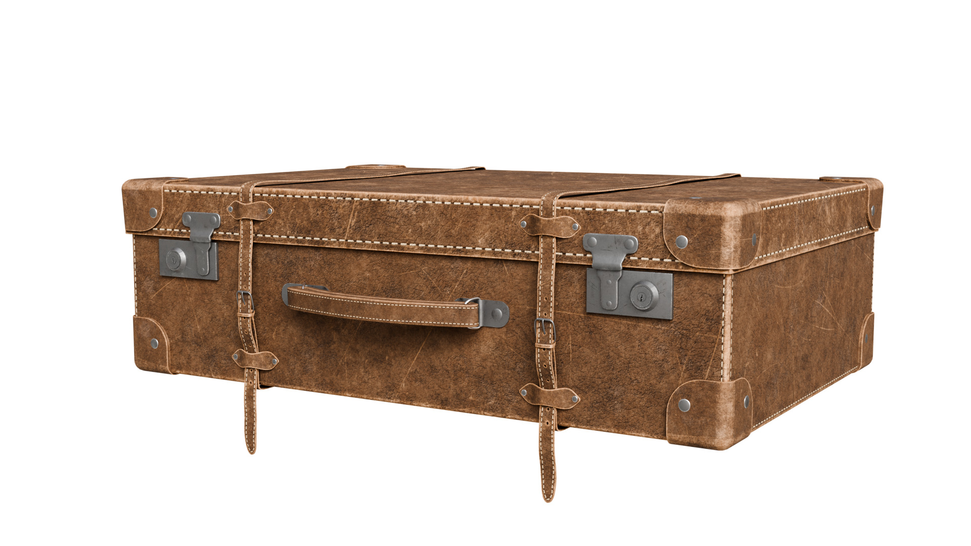 Vintage Suitcase 3D model_23