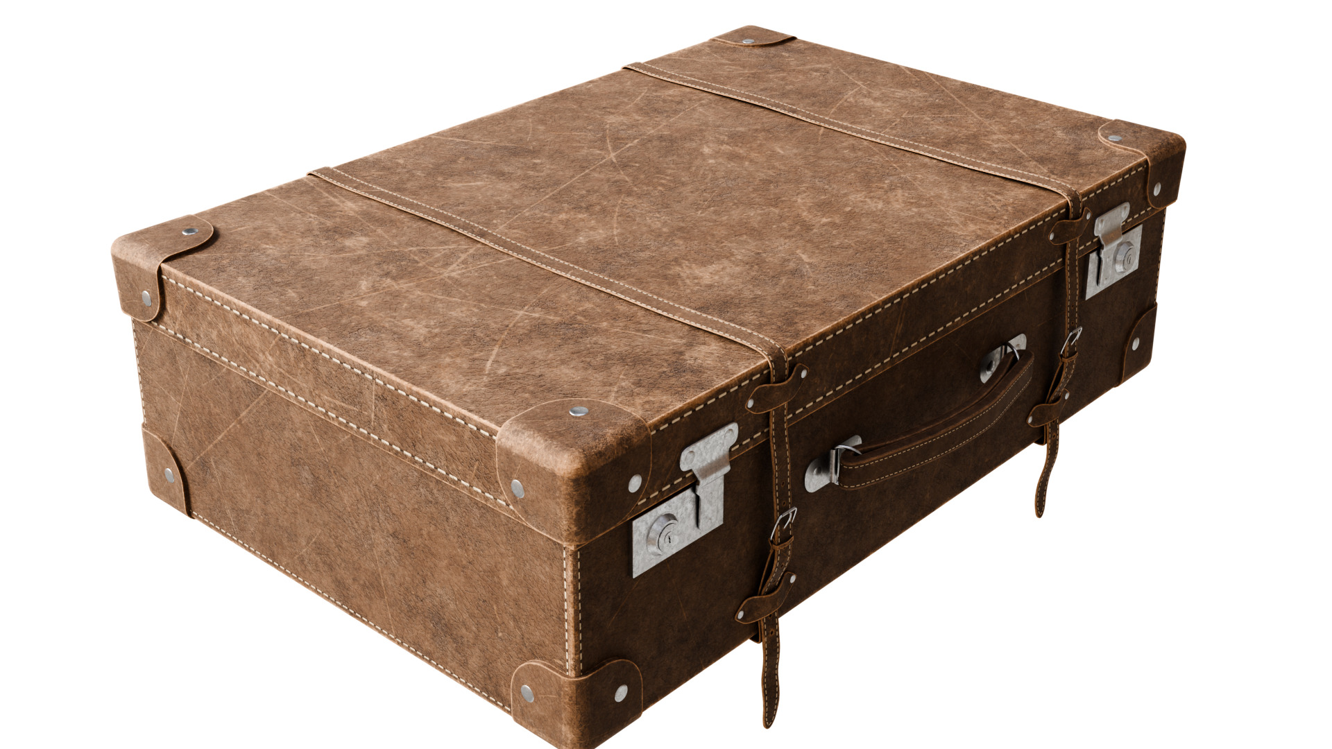 Vintage Suitcase 3D model_14