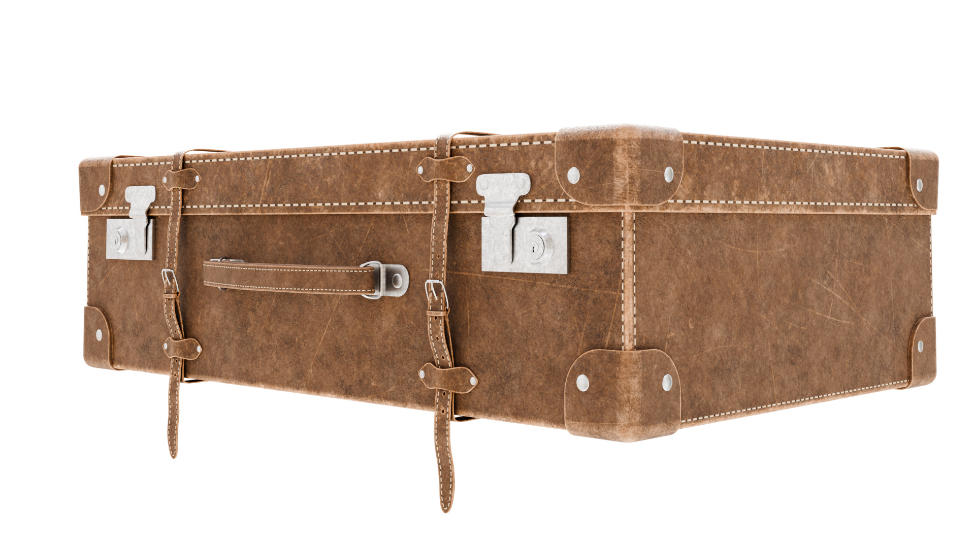 Vintage Suitcase 3D model_1