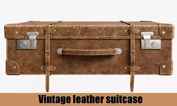 Vintage Suitcase 3D model