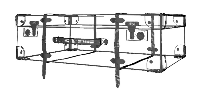 Vintage Suitcase 3D model_28