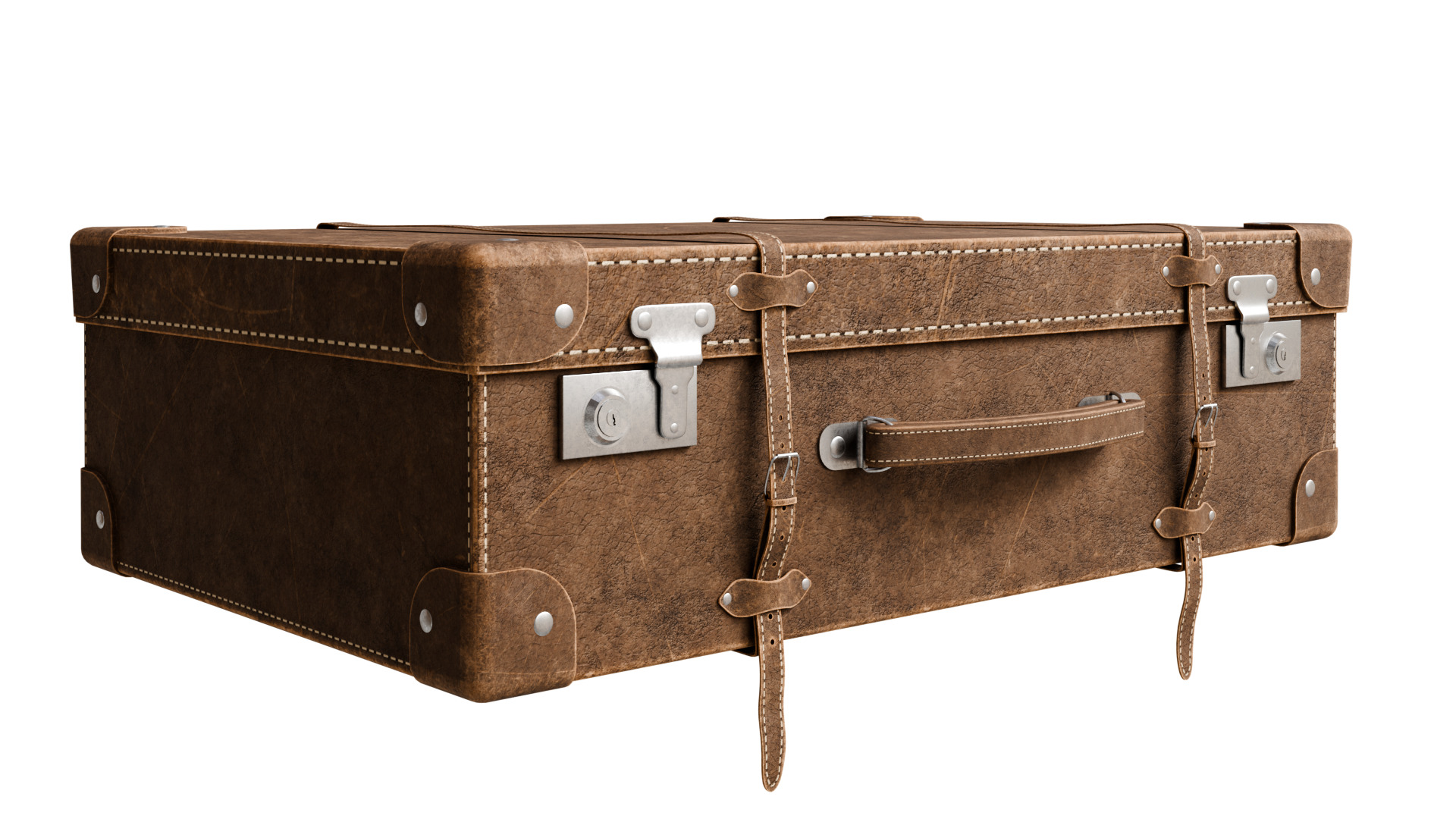 Vintage Suitcase 3D model_25