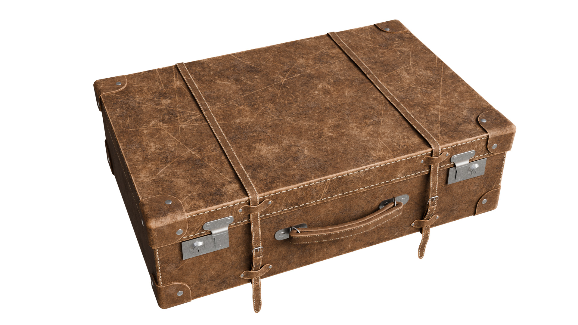 Vintage Suitcase 3D model_24