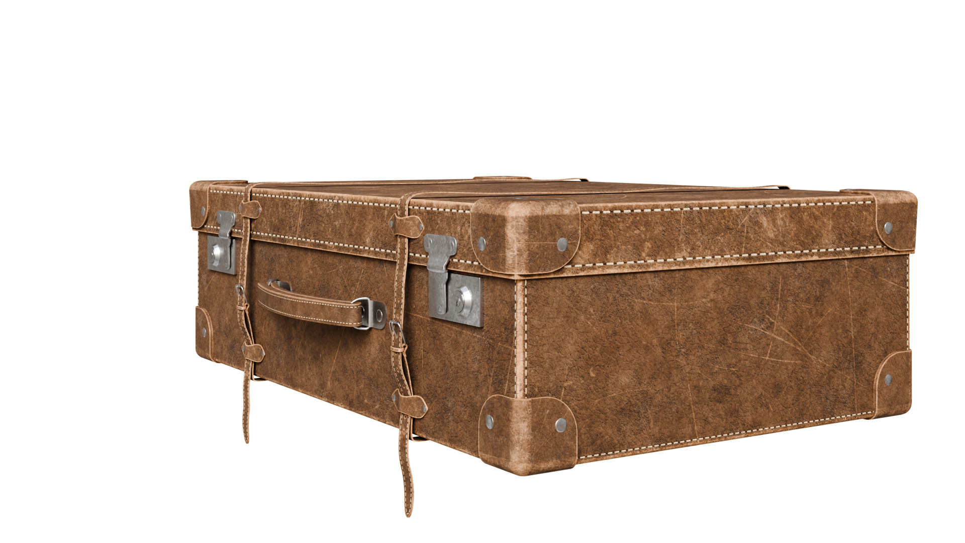 Vintage Suitcase 3D model_8