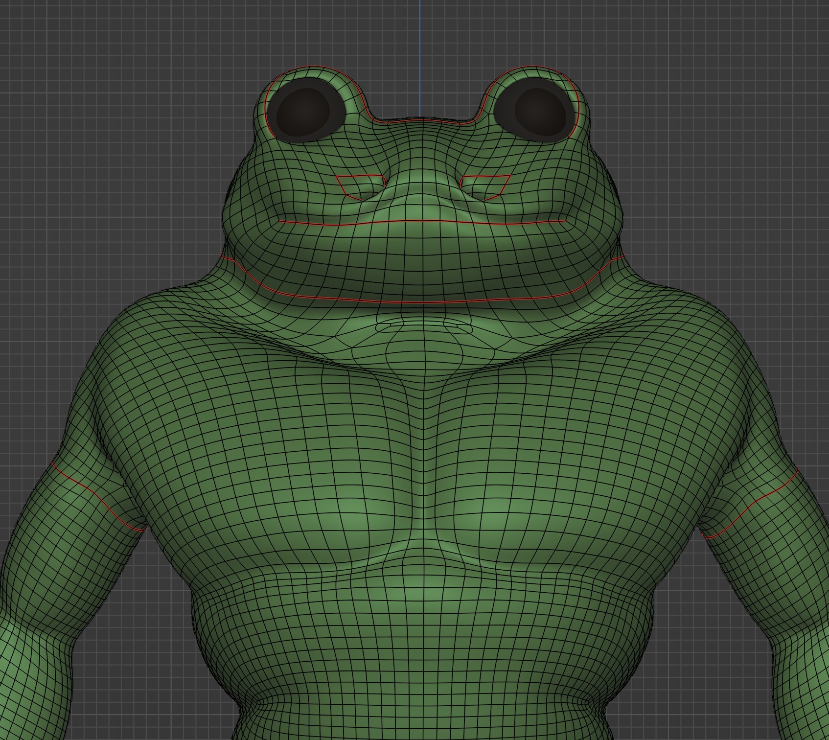 frog-man summer and normal versions 3D Model Collection_10
