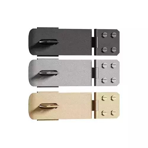 Wrought Iron Hasp 3D model